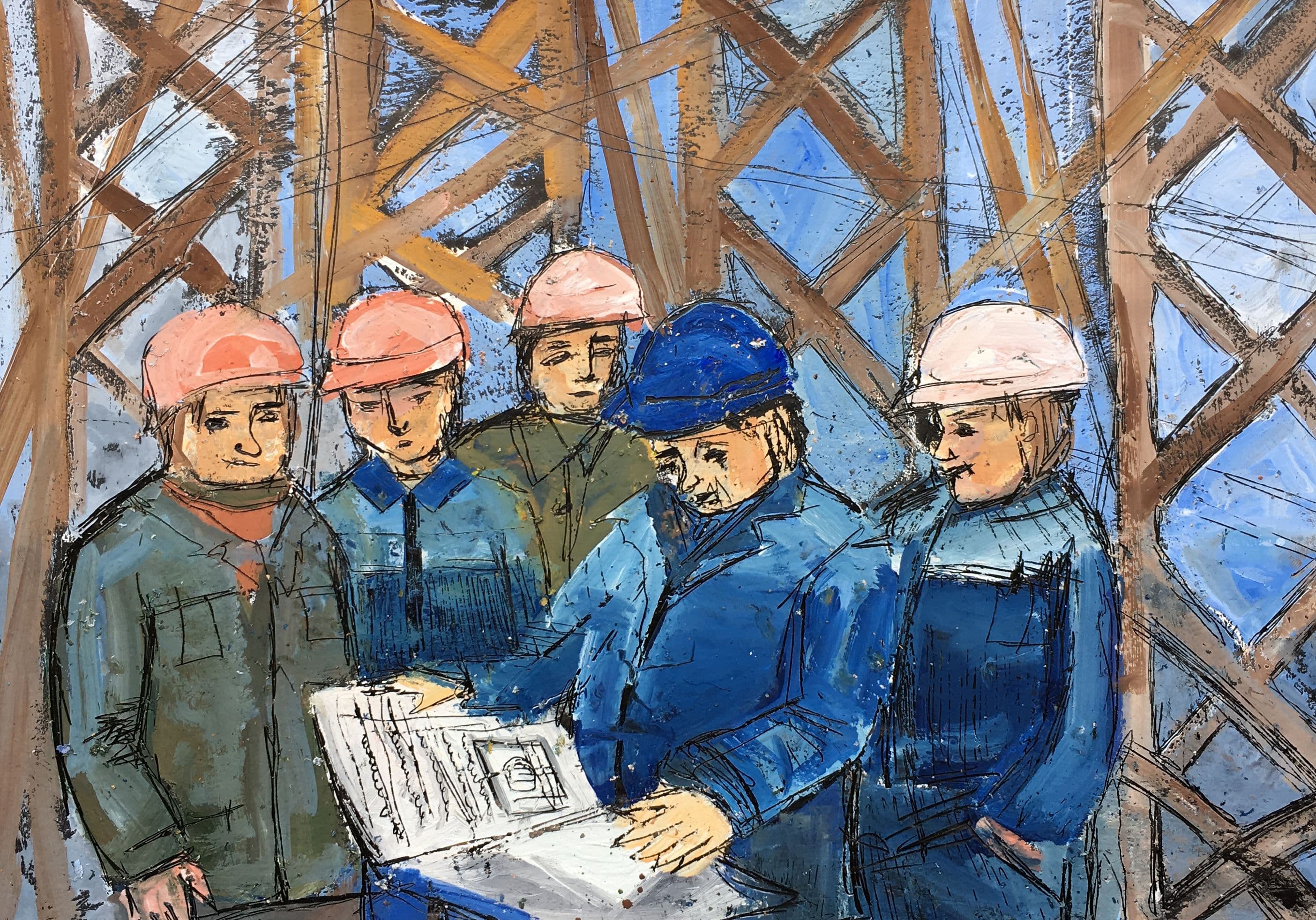 Александрова Алена. 13 лет. «Рабочие чертежи», воскография. Преподаватель [О. Д. Гоголева](/teacher/od-gogoleva)