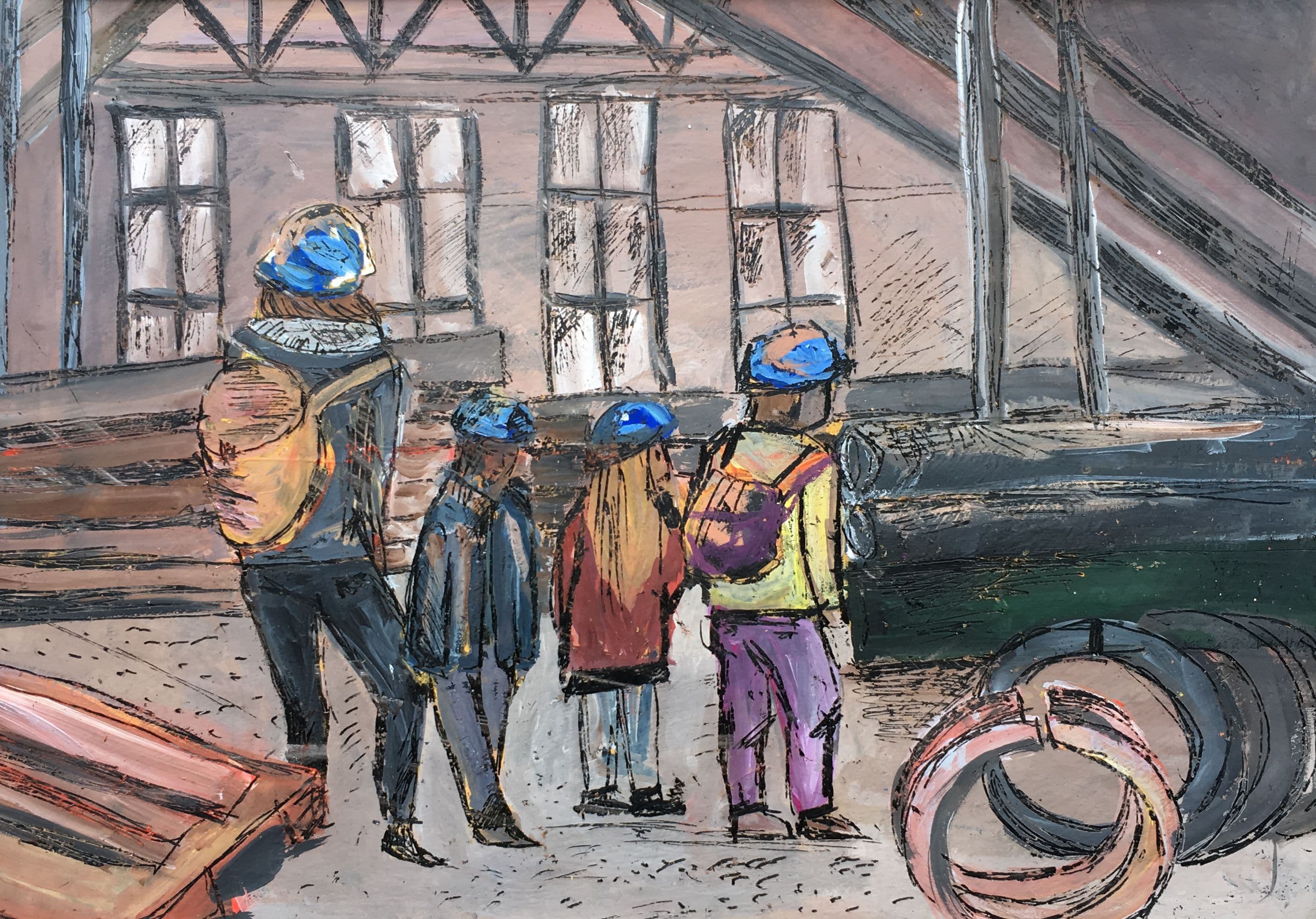 Зуева Юлия. 13 лет. «Экскурсия», воскография. Преподаватель [О. Д. Гоголева](/teacher/od-gogoleva)