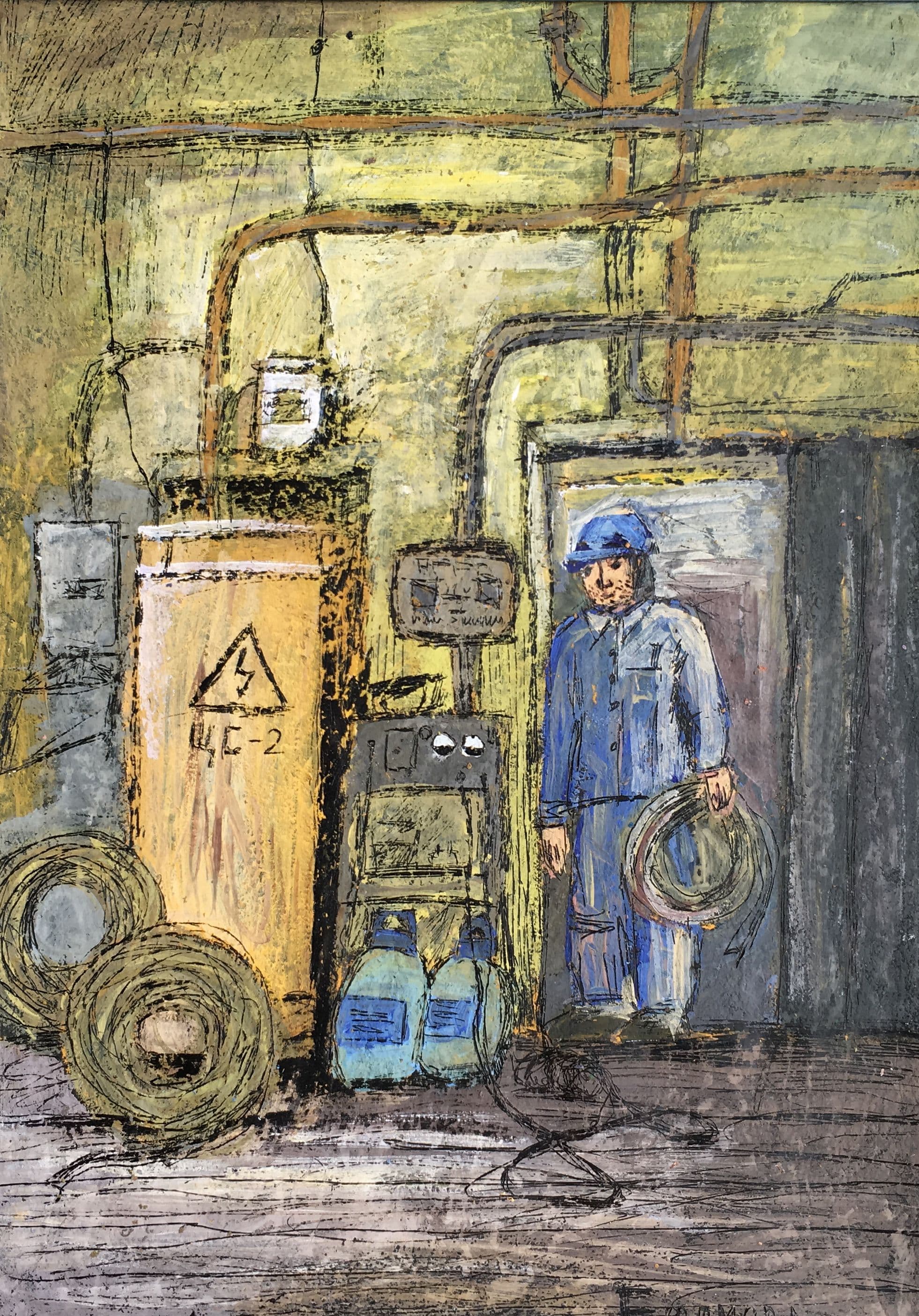 Ефимова Мария. 13 лет. «Начало рабочего дня», воскография. Преподаватель [О. Д. Гоголева](/teacher/od-gogoleva)