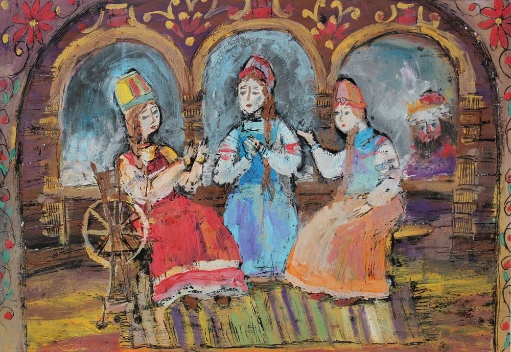 Гусева Юлия (16 лет). "Три девицы под окном"