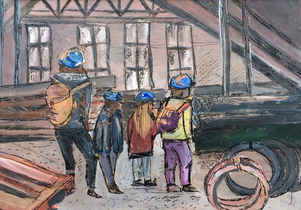 Зуева Юлия. 13 лет. «Экскурсия», воскография. Преподаватель [О. Д. Гоголева](/teacher/od-gogoleva)