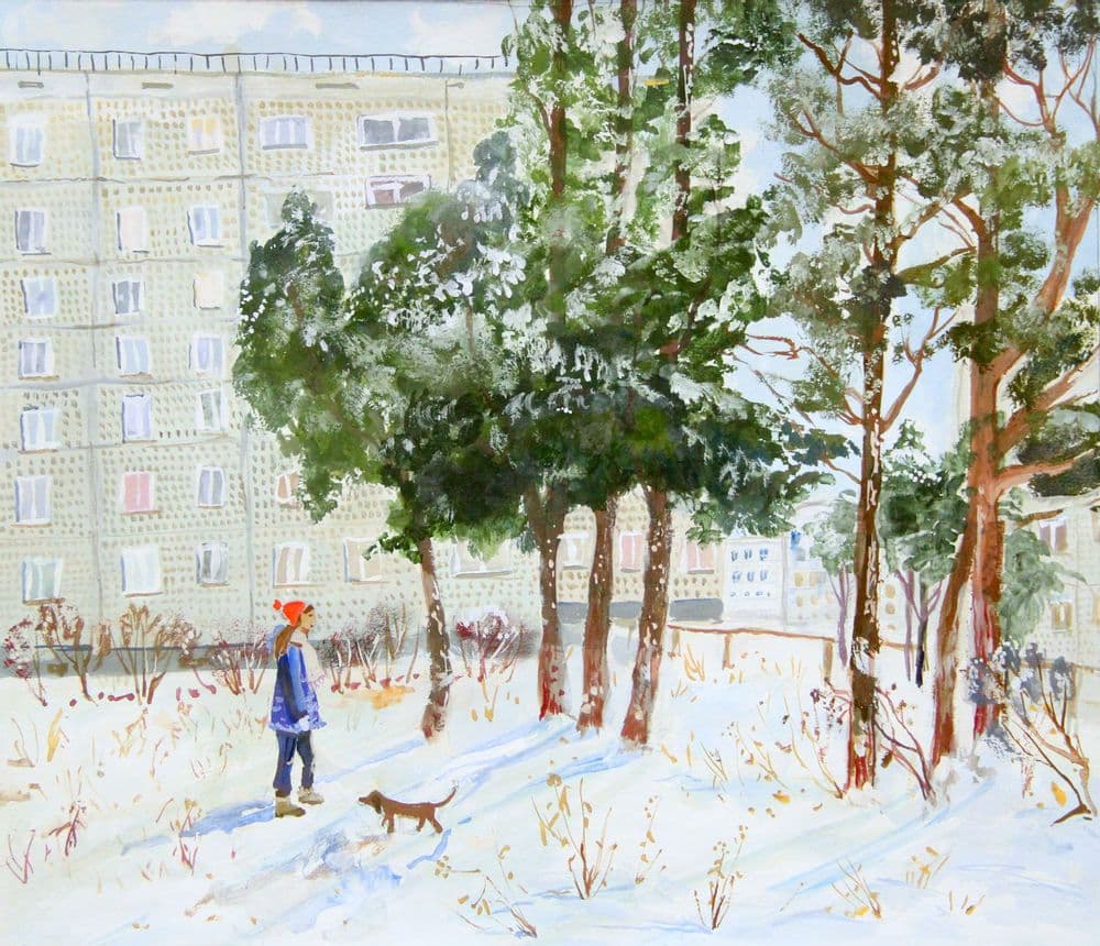 "Зима в Кировске", Кирилюк Ксения (13 лет)