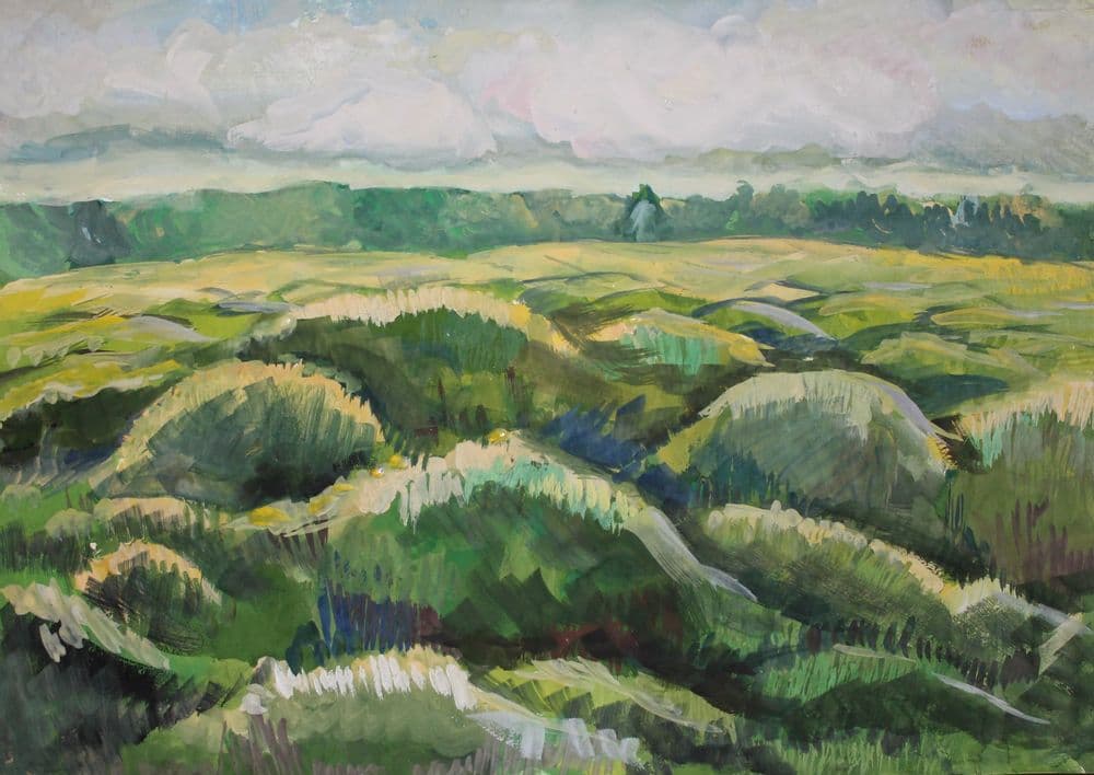 "Раны земли", Крылова Татьяна (11 лет), гуашь
