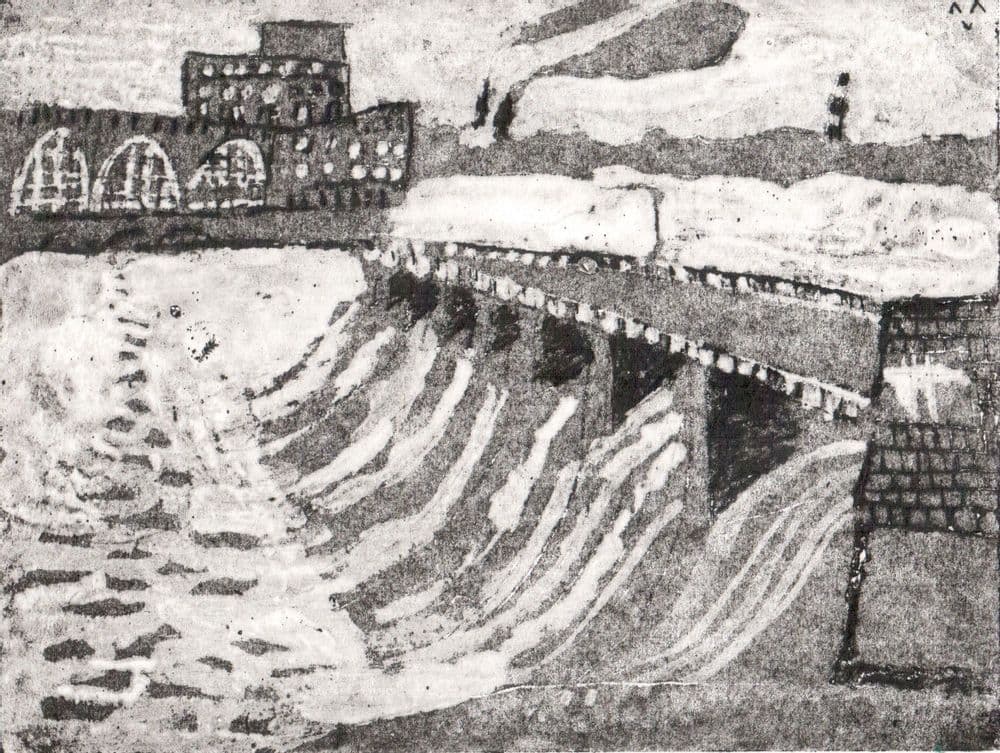"Плотина ГЭС", Юркевич Арсений (12 лет), преп. Воронова В. В.