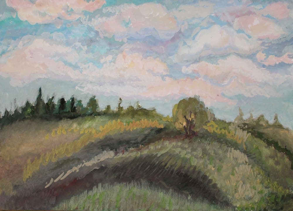 "По тропам войны", Руденко Ирина (12 лет), гуашь