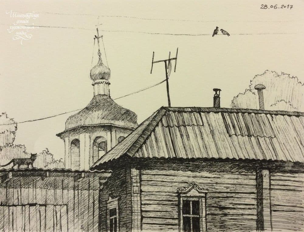 Воронова Вера Викторовна. "Крыши" г.Торопец