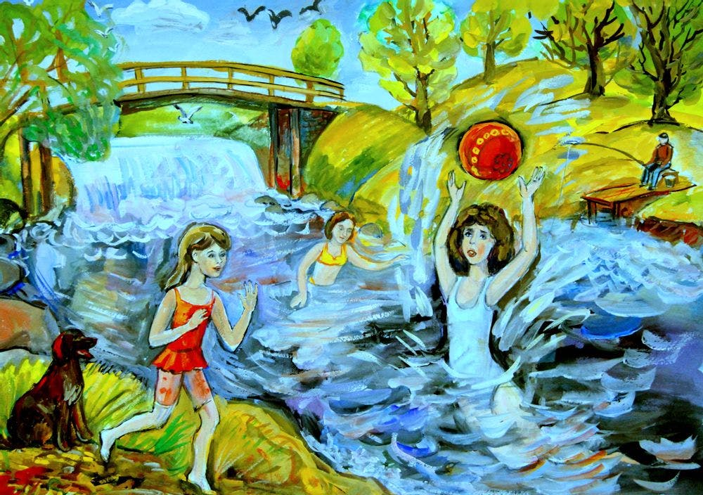 "Лето на реке Мга", Анхимова Владелена (9 лет)